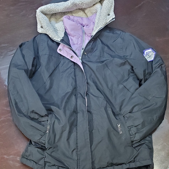 Big Chill Black and Lavender Kids Jacket - Picture 6 of 9